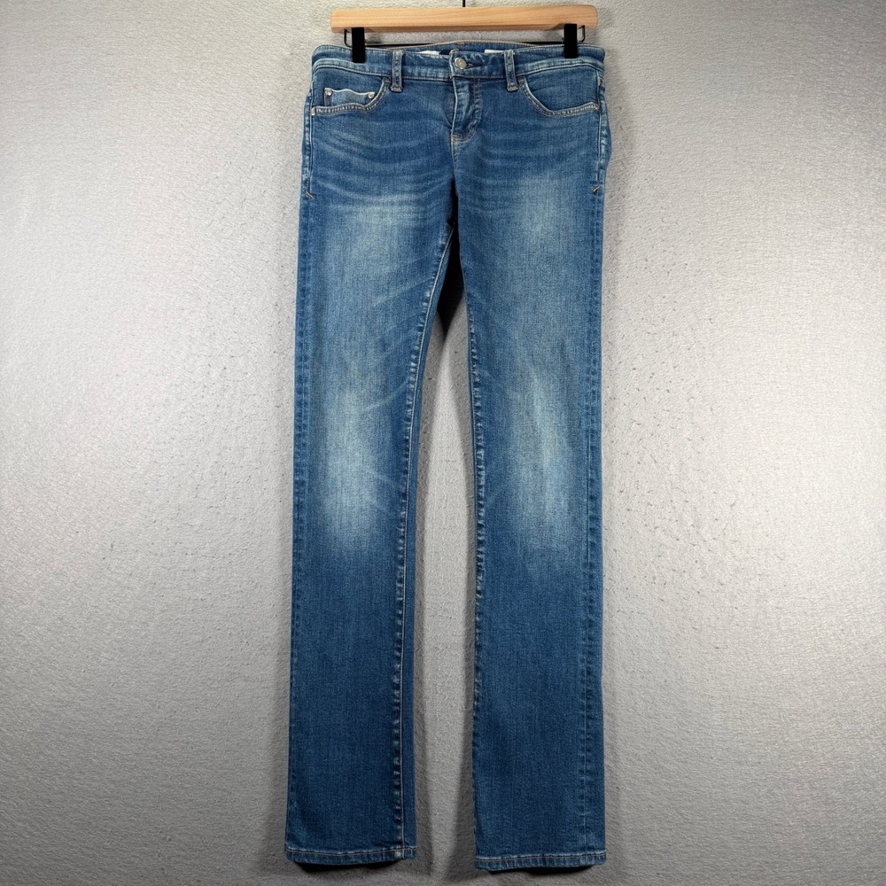 Pilcro Parallel Women Jeans Size 28‎ Medium Wash Straight Leg Denim Pants